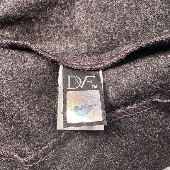 Diane Von Furstenberg Dress Women Ruched Wool Blend Knit DVF Stretch Sleeveless - Picture 16 of 16